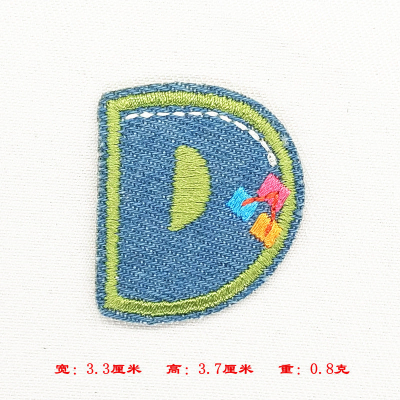 Wholesale Alphabet patch cartoon children patch
